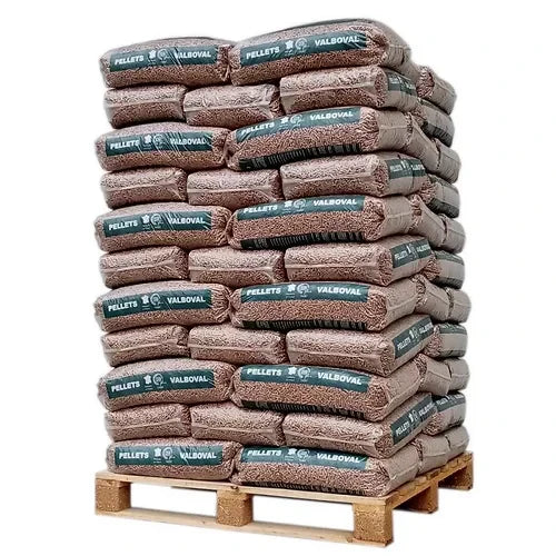 Valboval wood pellets – pallet with 77 bags of 15 kg each